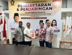 Ifdal H. Harahap Kembalikan Formulir Sebagai Cawabup Ke Gerindra Sumut