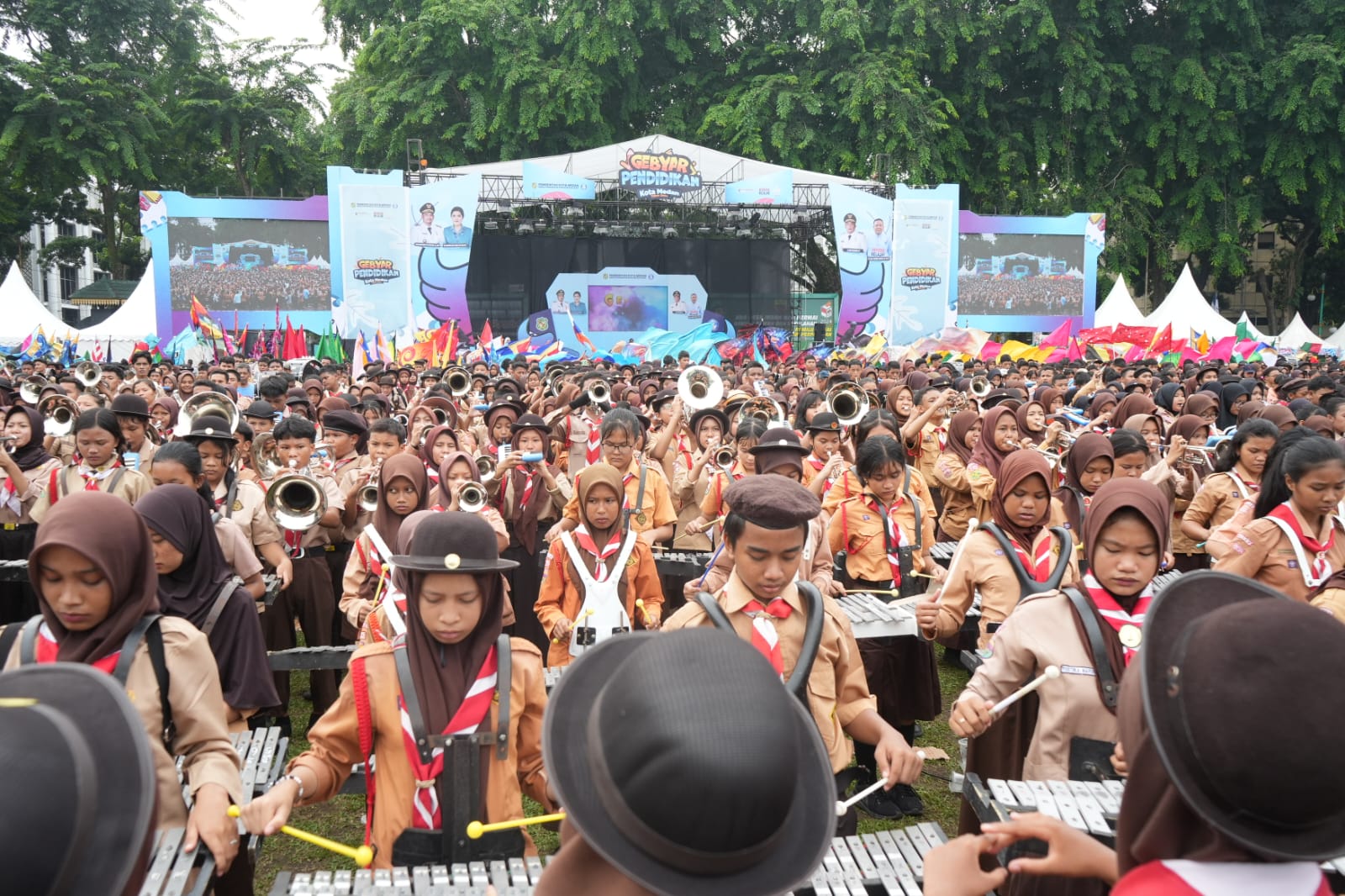 Gebyar Pendidikan Kota Medan Sukses Pecahkan Dua Rekor MURI Dunia