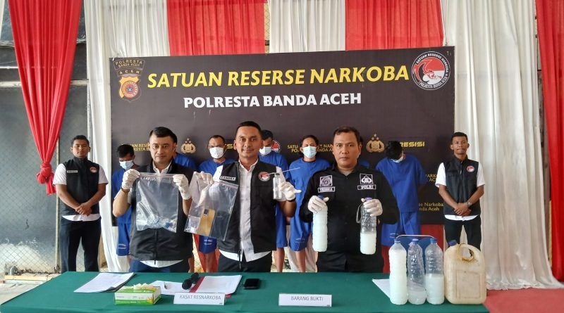 Polresta Banda Aceh Amankan 8 Penyalahguna Narkoba