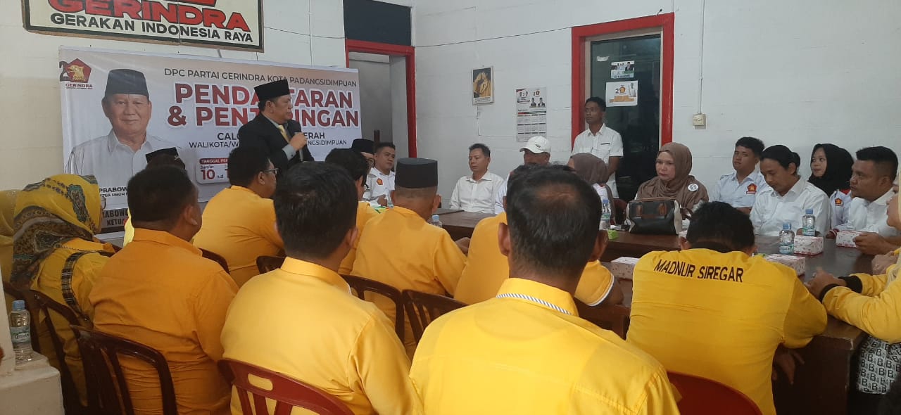 Irsan Lanjutkan! Menggema Di Gerindra Sidimpuan