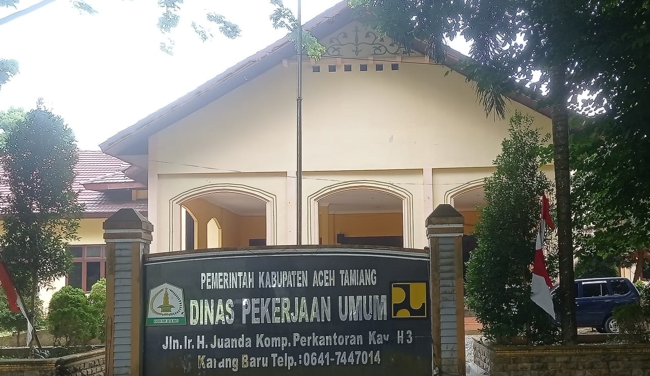 Kantor Dinas PUPR Aceh Tamiang (Waspada/Yusri)