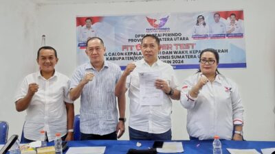 Jonius Taripar Parsaoran Hutabarat Pimpin DPW Perindo Sumut