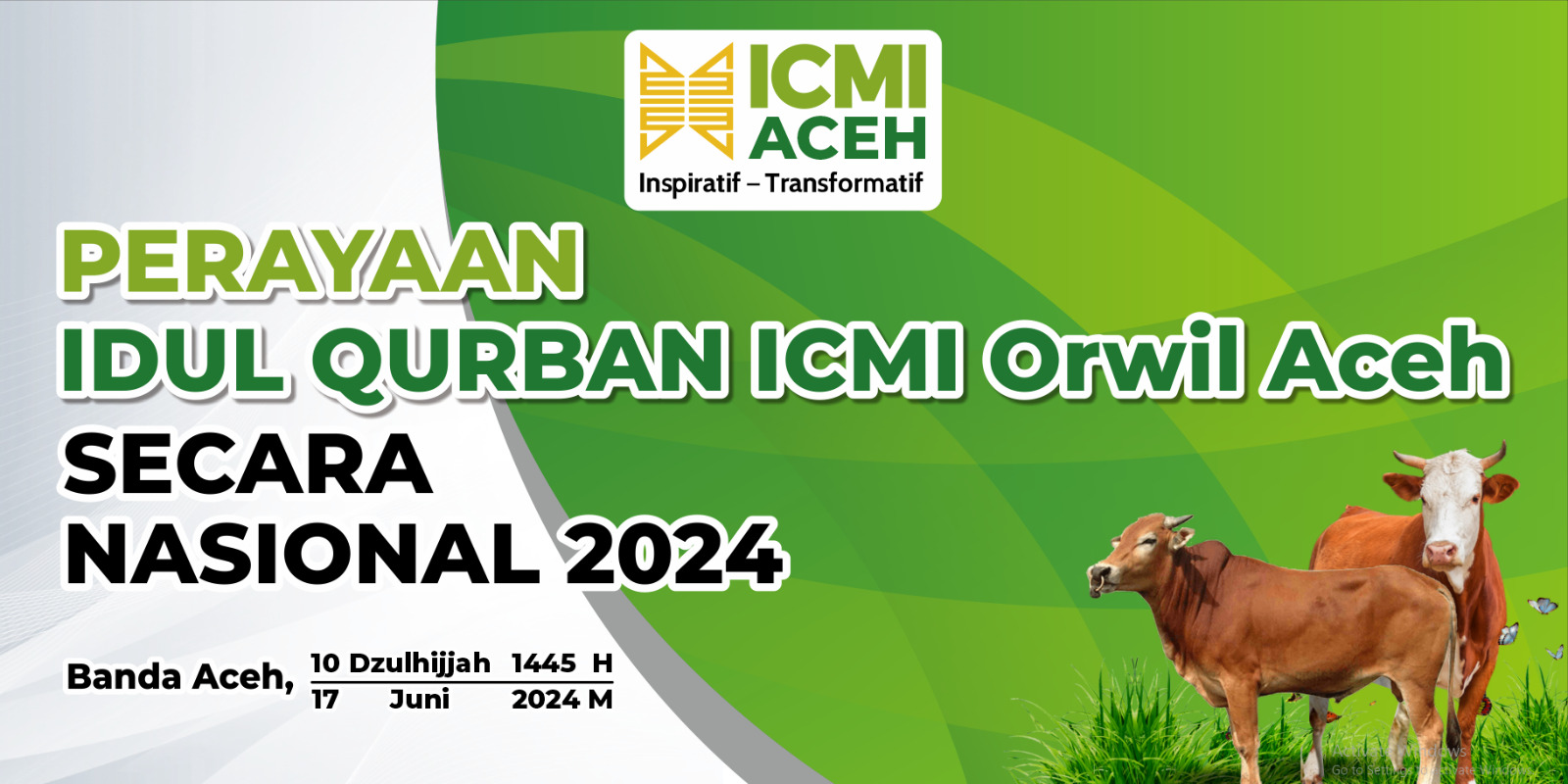 ICMI Aceh Akan Berqurban Dua Ekor Sapi Untuk Kaum Dhuafa