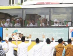 Foto Pelepasan Jamaah Calon Haji Kloter Terakhir Embarkasi Medan