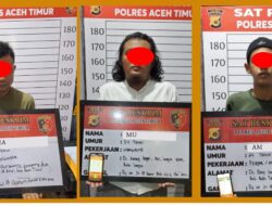 Di Aceh Timur, Tiga Pelaku Judi Online Diringkus