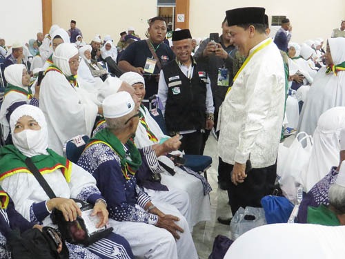 Foto Jamaah Haji Kloter 1 Asahan Tiba Di Asrama Haji Medan