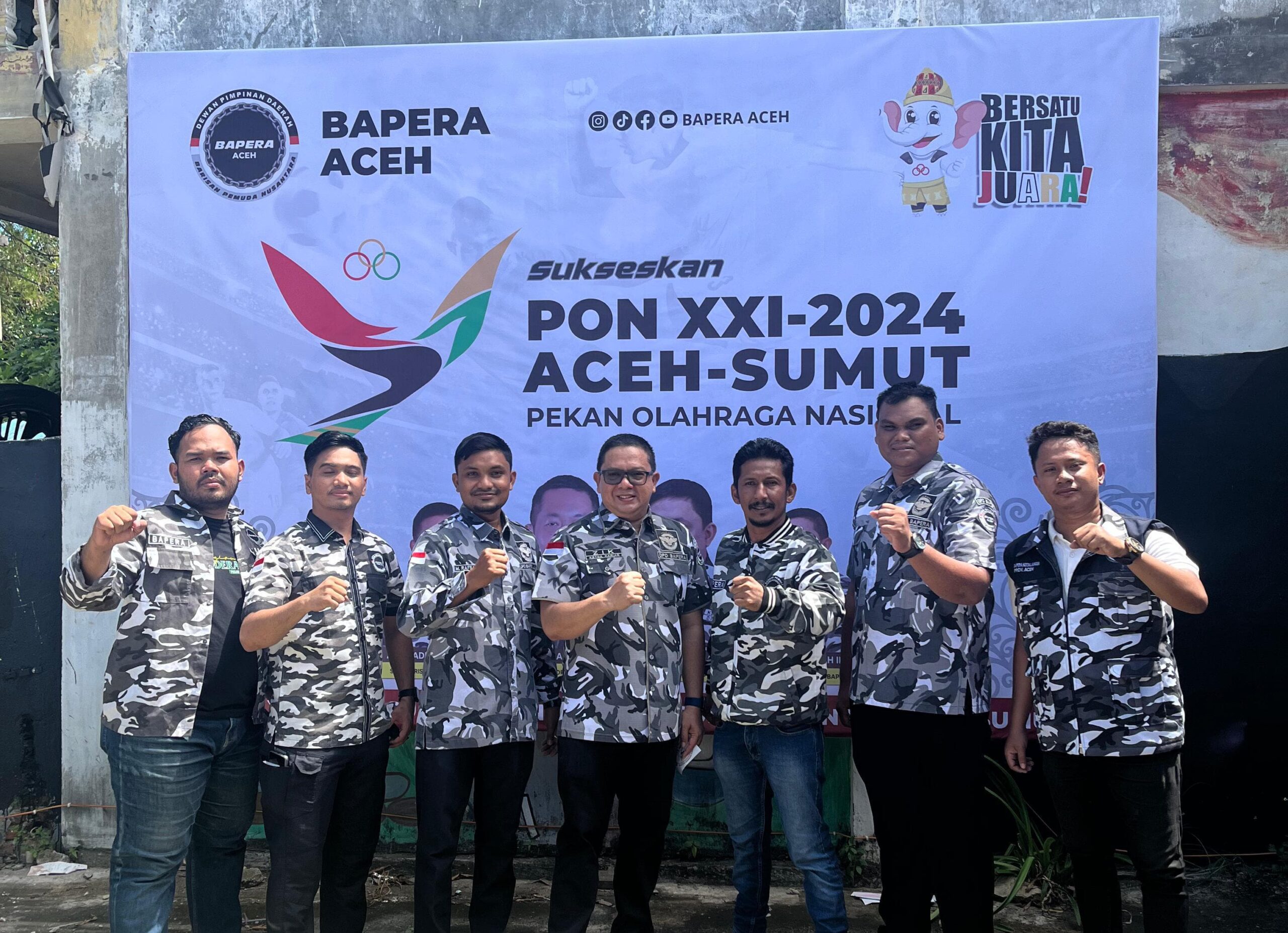 Bapera Aceh Launching Sejuta Stiker PON