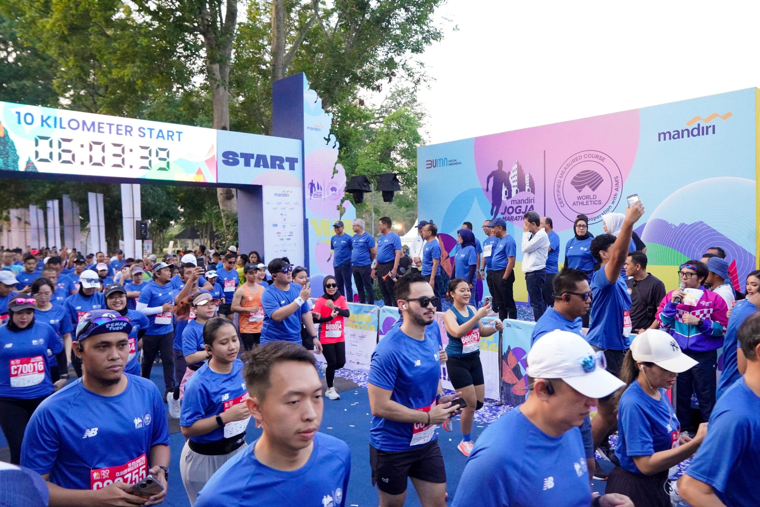 Marathon Impian ! Bank Mandiri Sukses Gelar MJM 2024 dengan Rute Eksotis