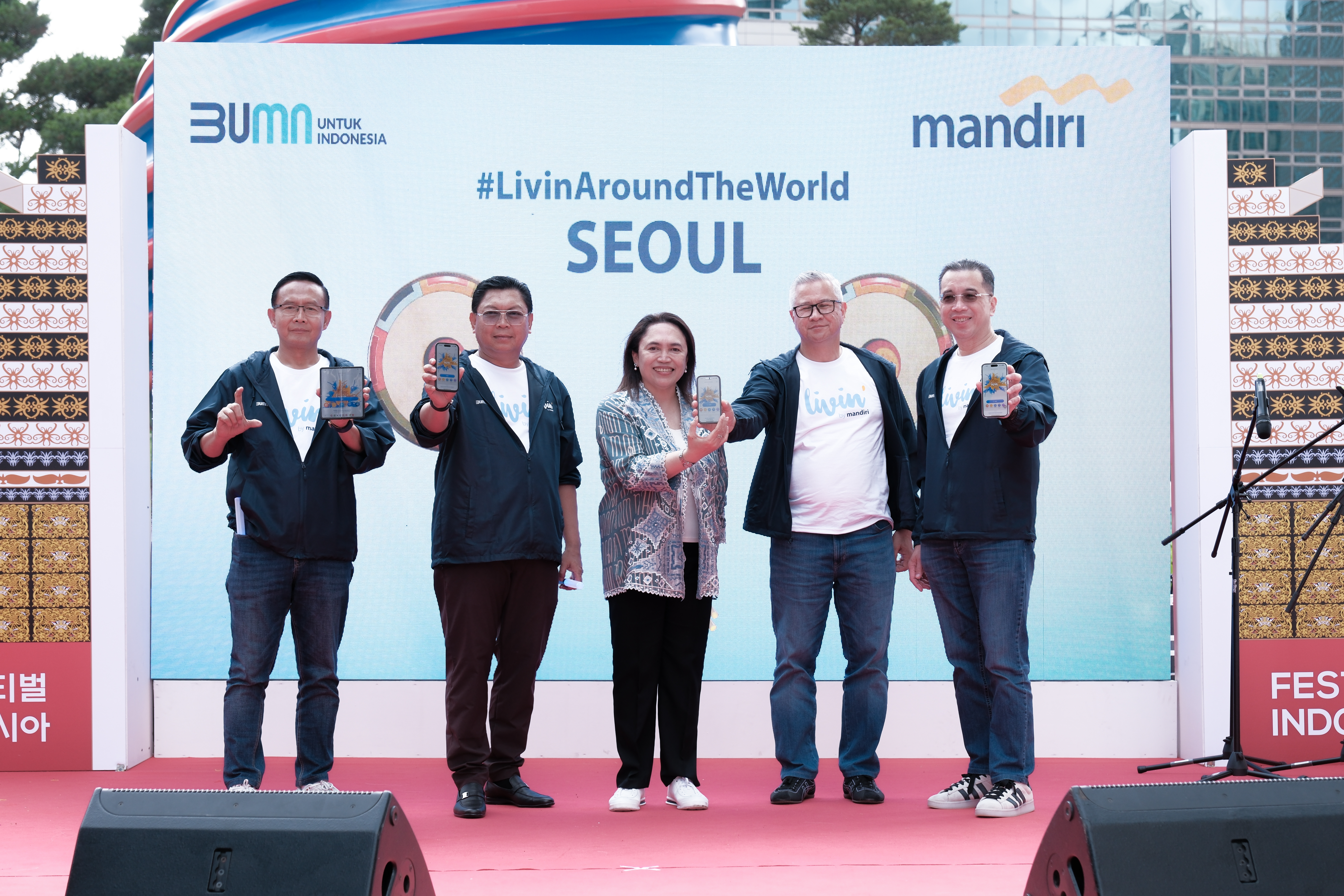 Konsisten ! Bank Mandiri Gelar Program Mandiri Sahabatku dan Kenalkan Fitur Livin’ di Seoul