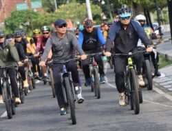 Bersepeda Santai, Kapolrestabes Medan Jalin Silaturahim Dan Hidup Sehat