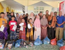 Dharma Wanita Provsu Beri Bansos Masyarakat Medan Labuhan