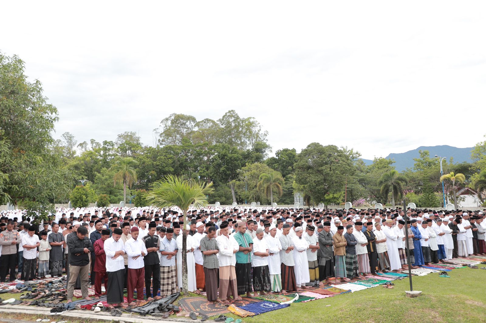 Pemkab Aceh Besar Gelar Shalat Idul Adha Di Halaman Masjid Agung Al-Munawwarah