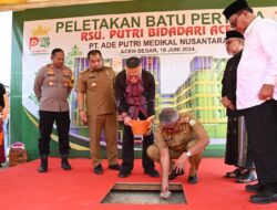 Pj Gubernur Lakukan Peletakan Batu Pertama RSU Putri Bidadari Aceh