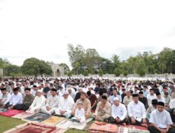 Pemkab Aceh Besar Gelar Shalat Idul Adha Di Halaman Masjid Agung Al-Munawwarah