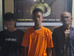 Nyabu Di Tangkahan, Tiga Pria Nginap Di Sel