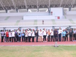 Kontingen KONI 38 Provinsi Tinjau Sport Center Sumut