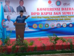 Rahudman Harahap Serukan Pentingnya Perlindungan Hak Buruh Di Konferda DPD KSPSI AGN Sumut