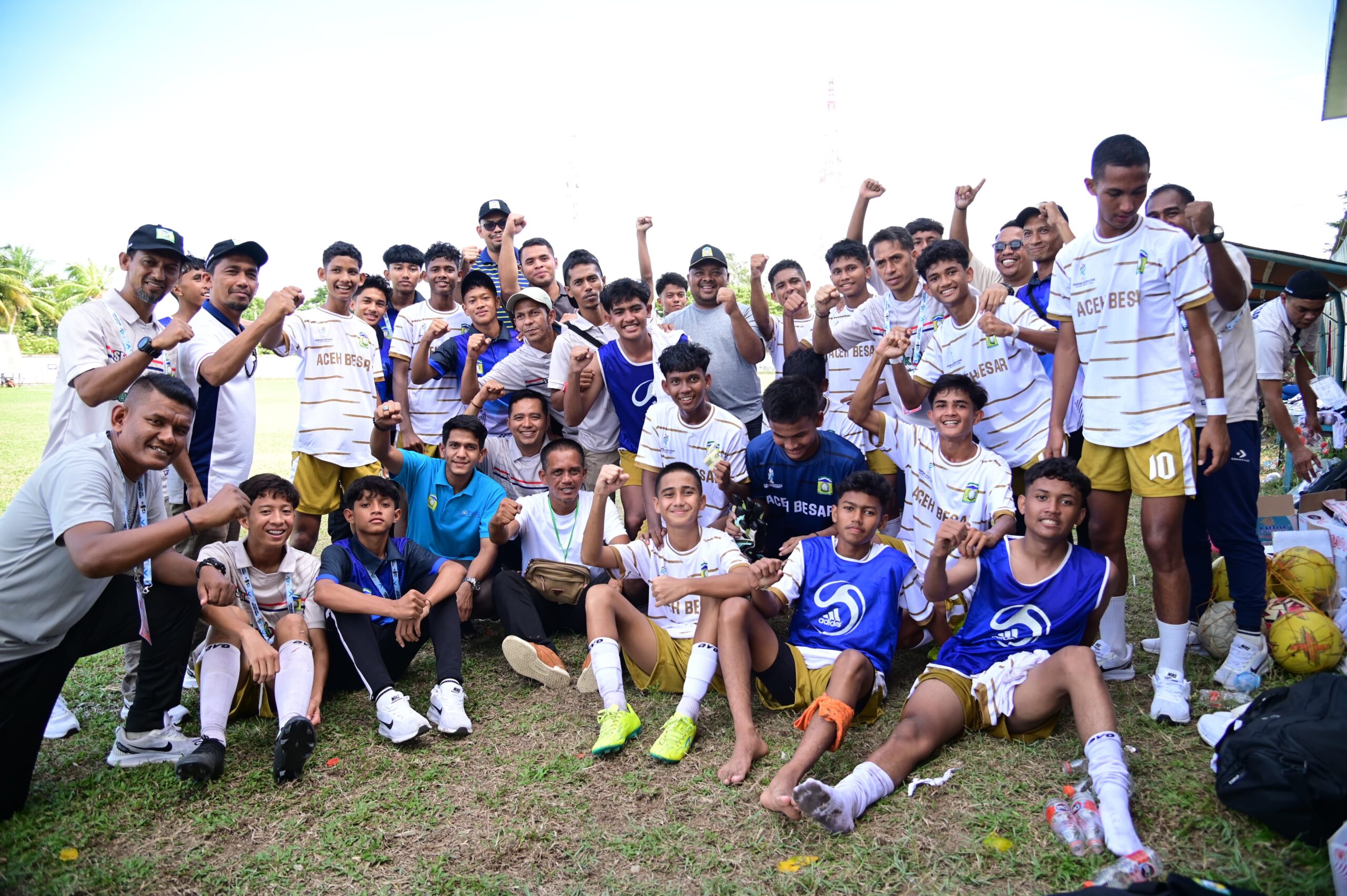 Rontokkan Nagan Raya 7-1, Aceh Besar Buka Peluang Lolos Knock Out Sepakbola Popda