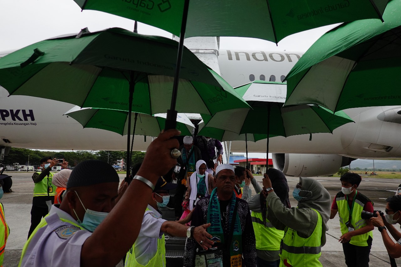 Kloter Perdana Haji Aceh Tiba Tepat Waktu