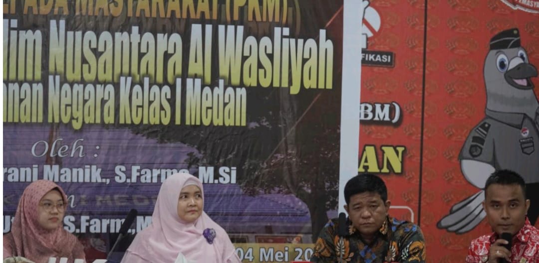 Dosen Farmasi UMN Al Washliyah Pengabdian Masyarakat Di Rutan Kelas 1 Medan