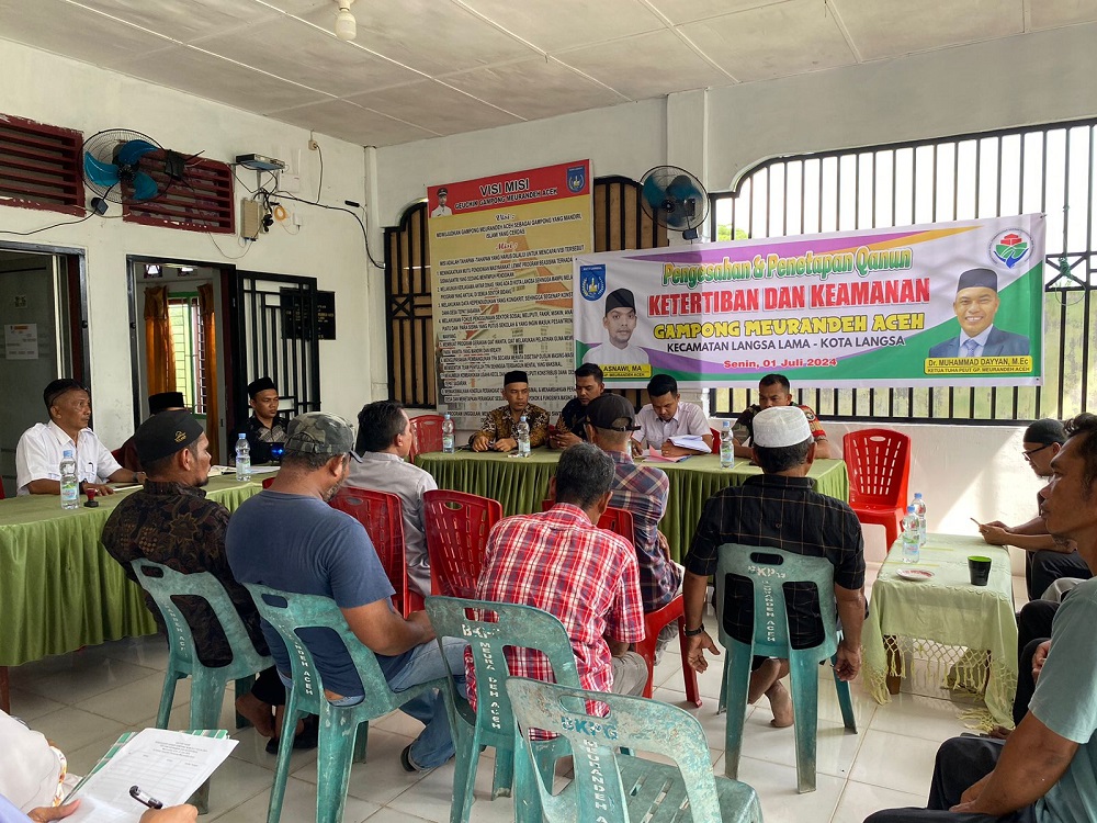 Tuha Peut Meurandeh Aceh Sahkan Qanun Gampong