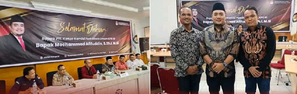   JALANNYA kegiatan persiapan pemilihan kepala daerah (KDH) di Provinsi Sumatera Utara yang digelar KPU Sumut dan foto bersama. Waspada/Ist