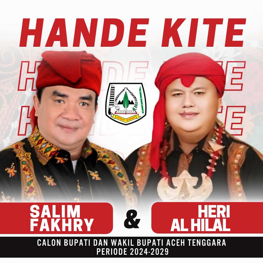 Pasangan HM Salim Fakhry, SE, MM dan dr Heri Al Hilal maju sebagai Bacabup dan Bacawabup Agara periode 2024-2029 mendatang. Waspada/Seh Muhammad Amin