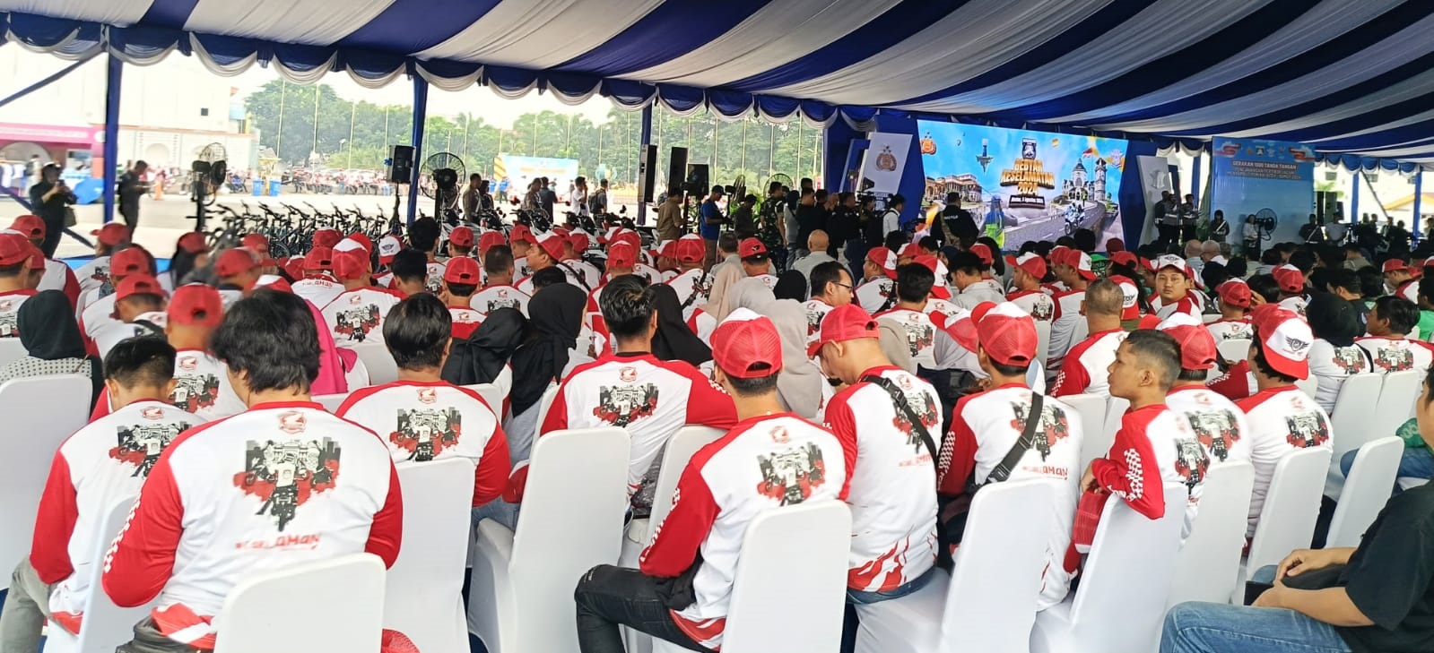 Sumut Honda Bikers Ramaikan Gebyar Keselamatan 2024