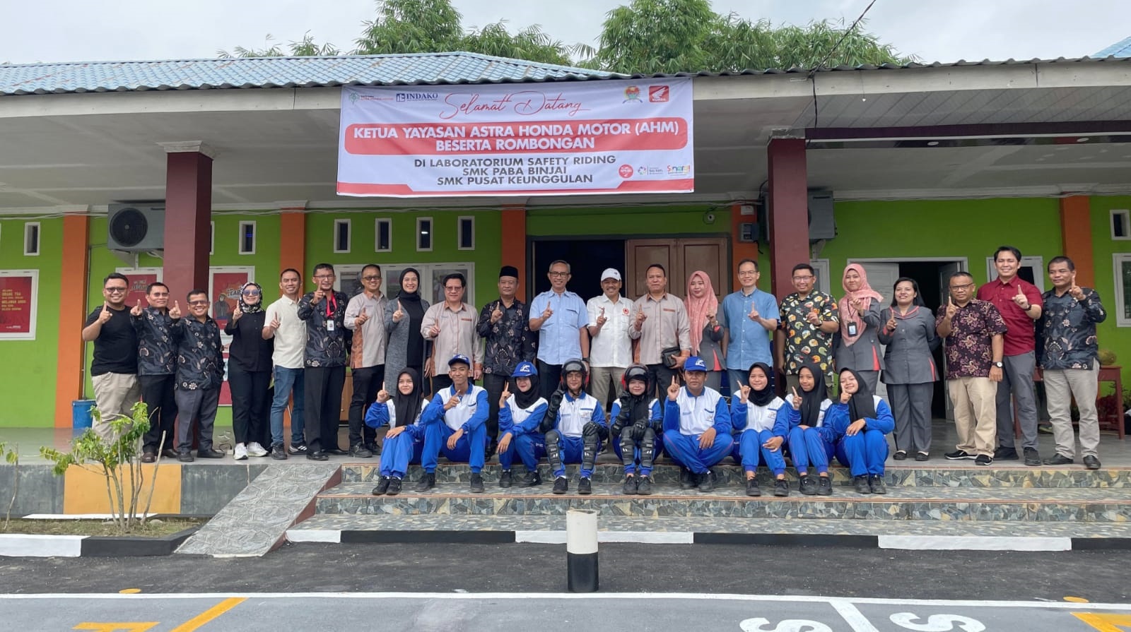 Honda Kunjungi Safety Riding Lab SMK PABA Binjai