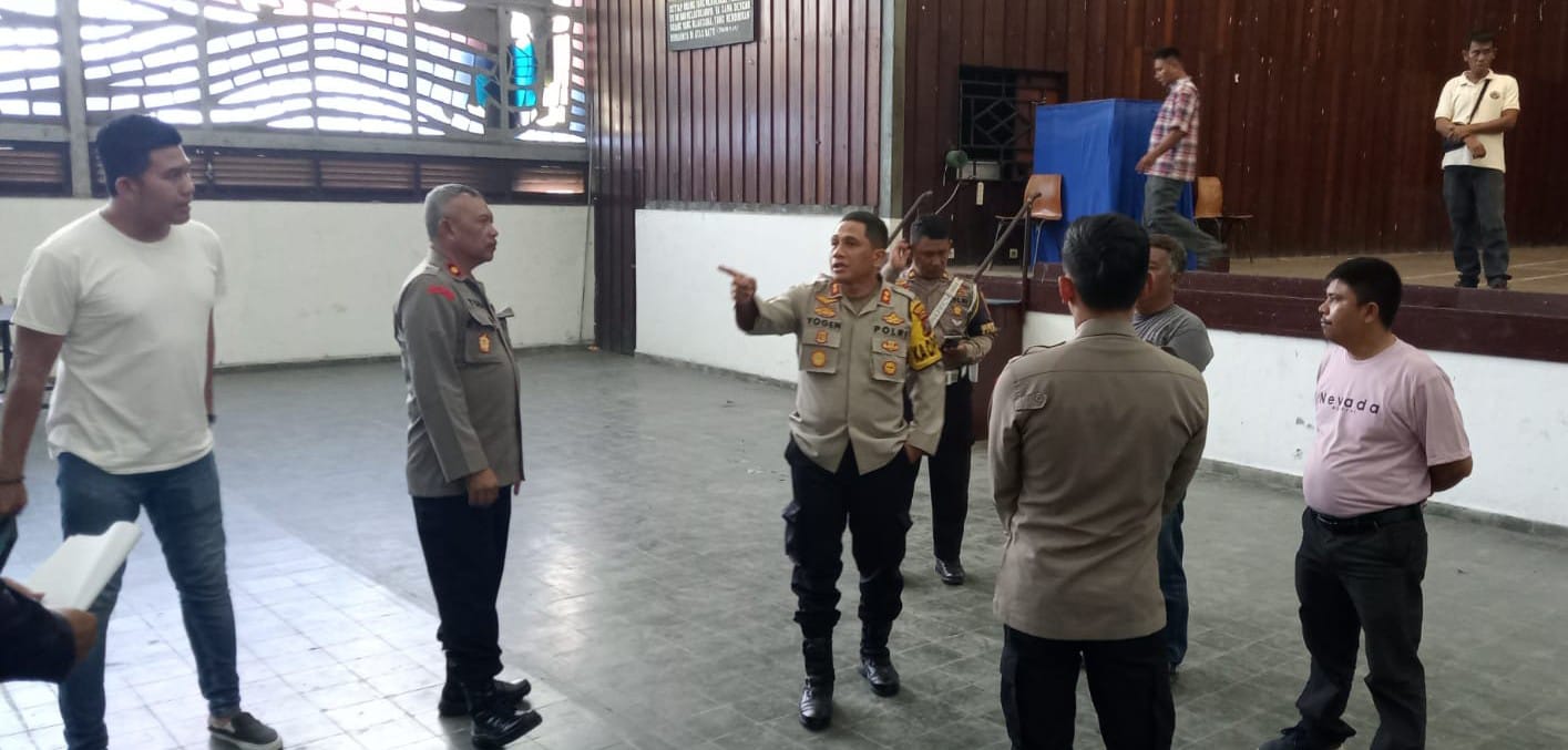 Kapolres Cek Venue Cabor Tinju PON XXI Di UHN P. Siantar