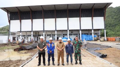 Pj Bupati Aceh Besar Tinjau Progres Pembangunan Venue PON Dan Wisma Atlet