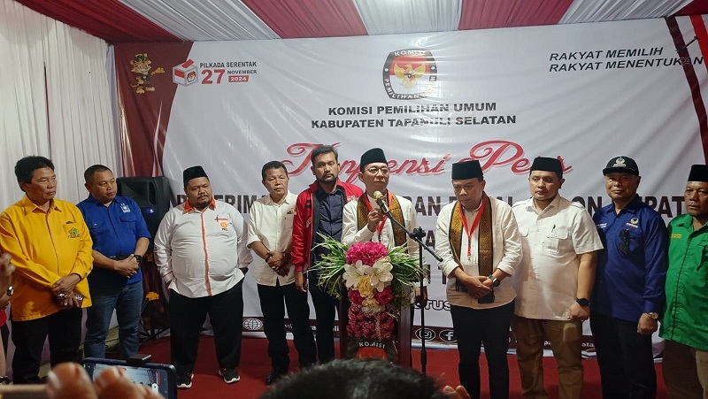 KPU Tapsel Nyatakan Berkas Pendaftaran Gus-Jafar Lengkap