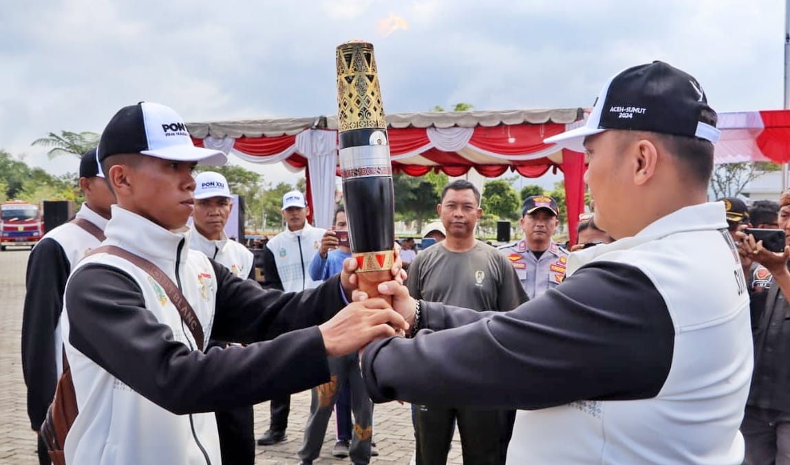 Pemkab Simalungun Sambut Kirab Api PON XXI Aceh-Sumut Tahun 2024