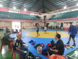 Atlet Sumut Aceh Jajal Matras Venue Sambo PON XXI