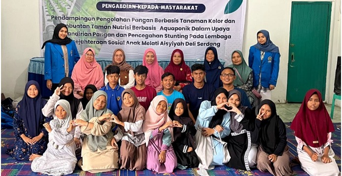 Dosen UMSU Pendampingan Pengolahan PanganDi Lembaga Kesejahteraan Sosial Anak Melati Aisyiyah