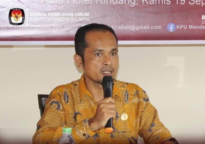 Ketua KPU Madina Muhammad Ikhsan. Waspada/doc