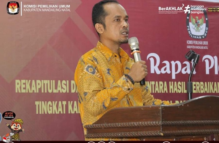 Ketua KPU Madina Muhammad Ikhsan. Waspada/dok