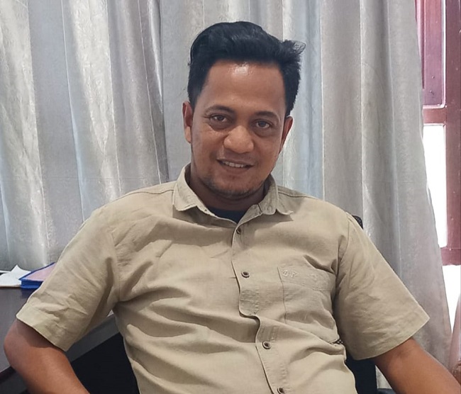 Muhammad Ridwan, Koordinator Divisi Pananganan Pelanggaran dan Data Informasi Panwaslih Aceh Tamiang. (Waspada/Yusri)