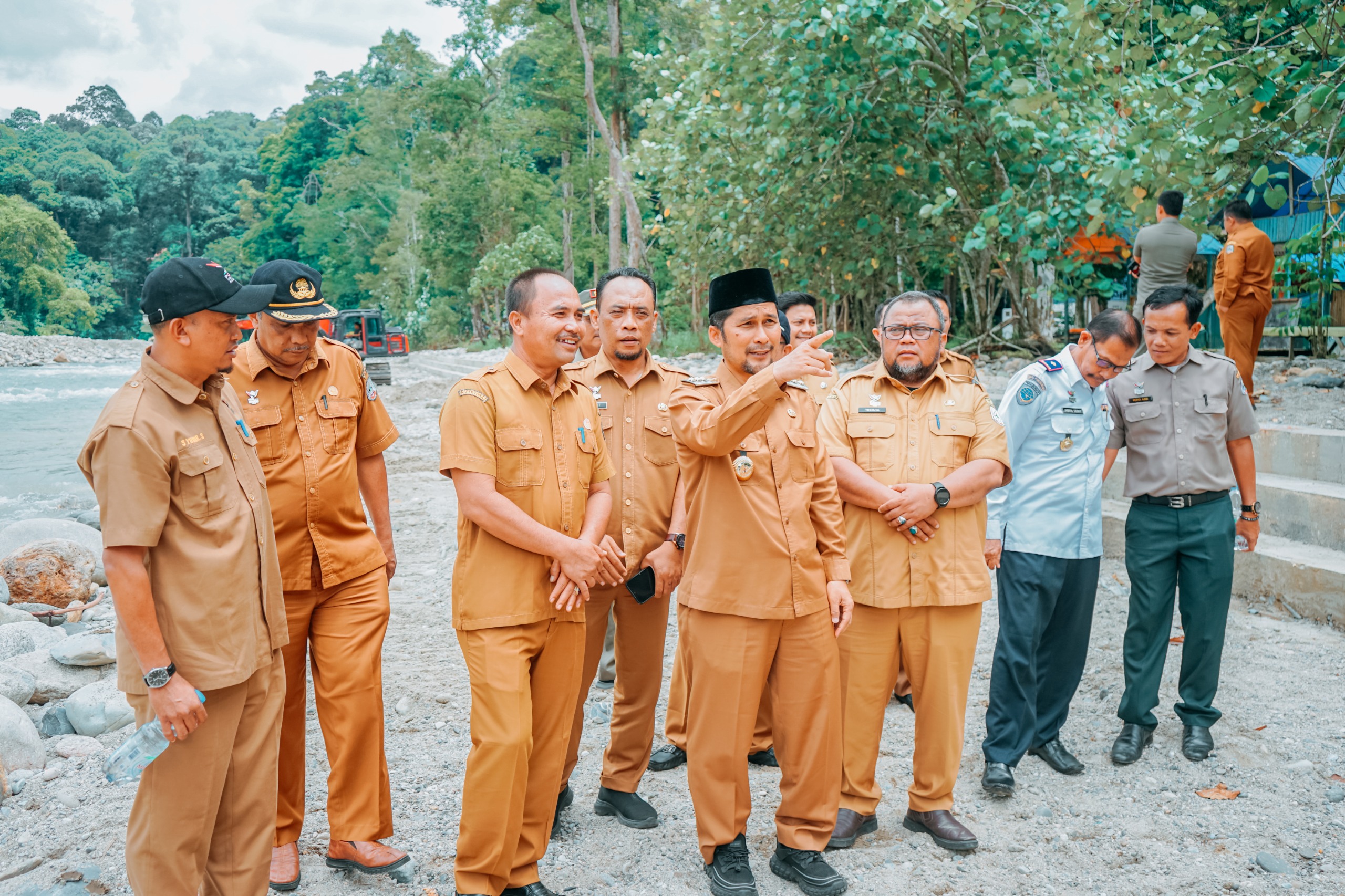 Pj Bupati Agara Pantau Kesiapan Fasilitas Arung Jeram