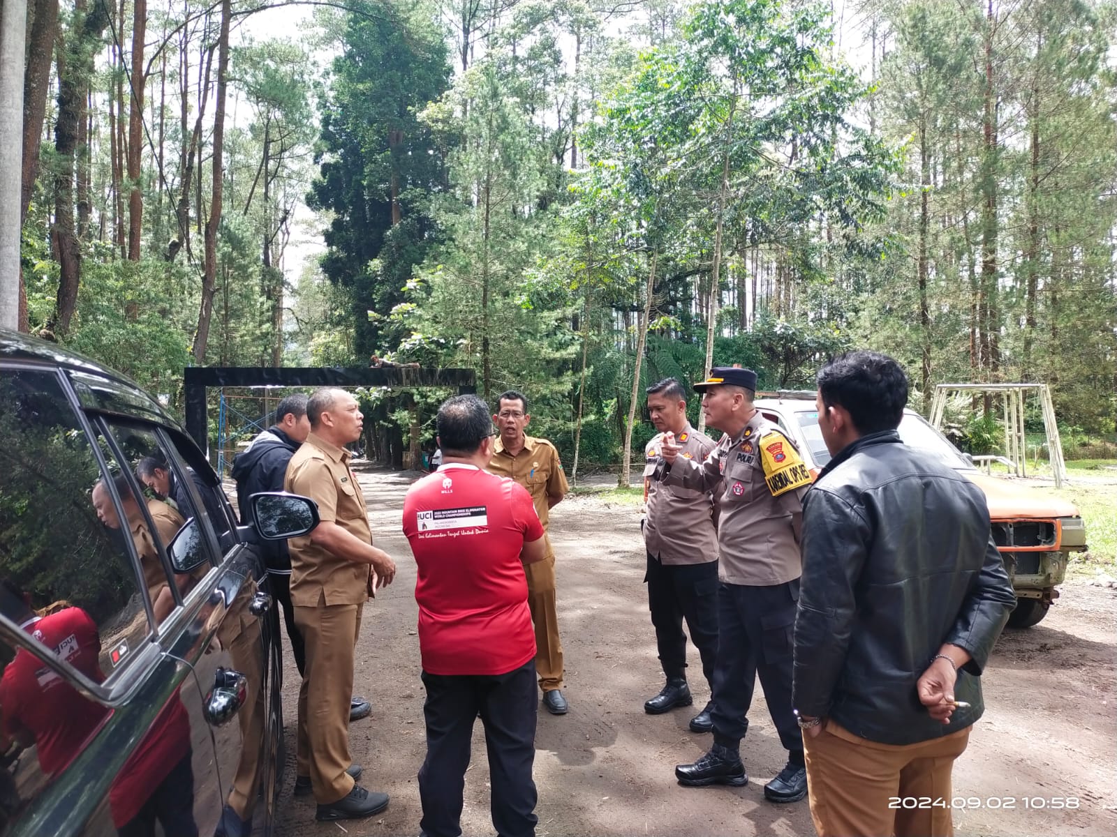 Polres Tanah Karo Terus Pantau Kesiapan Venue MTB Jelang PON XXI