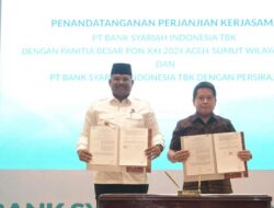 Pj Gubernur Aceh – Dirut BSI Teken Kerjasama Sponsorship PON XXI