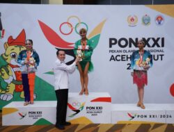 Pj Gubsu Saksikan Langsung Dancesport PON XXI, Beri Semangat Atlet Sumut