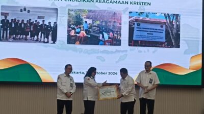 Kemenag Negerikan 10 Satuan Pendidikan Kristen