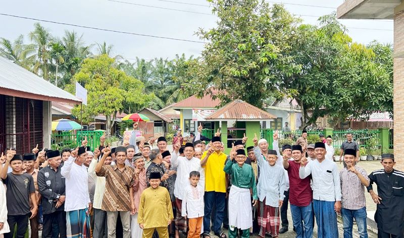 Calon Bupati Langkat Syah Afandin Disambut Hangat Masyarakat Wampu