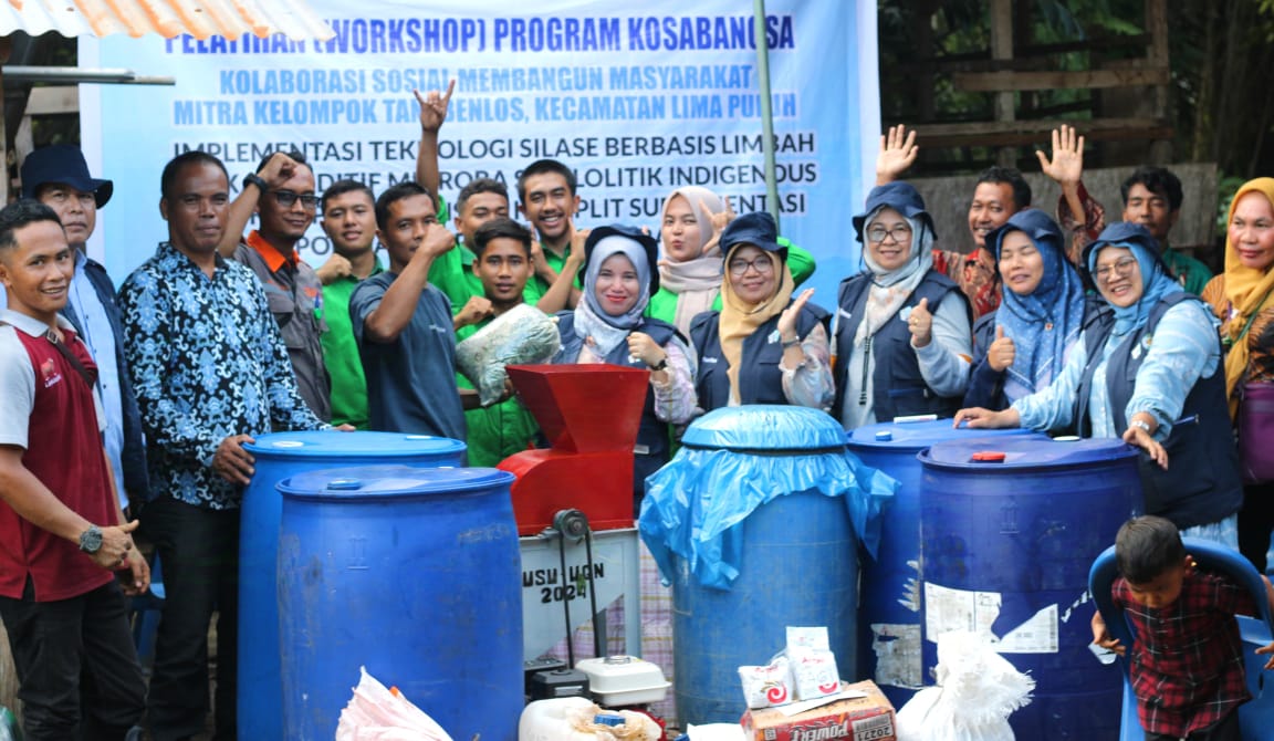 Dosen UGN Dan USU Edukasi Warga Batubara Ciptakan Ransum Ternak Bernutrisi Tinggi