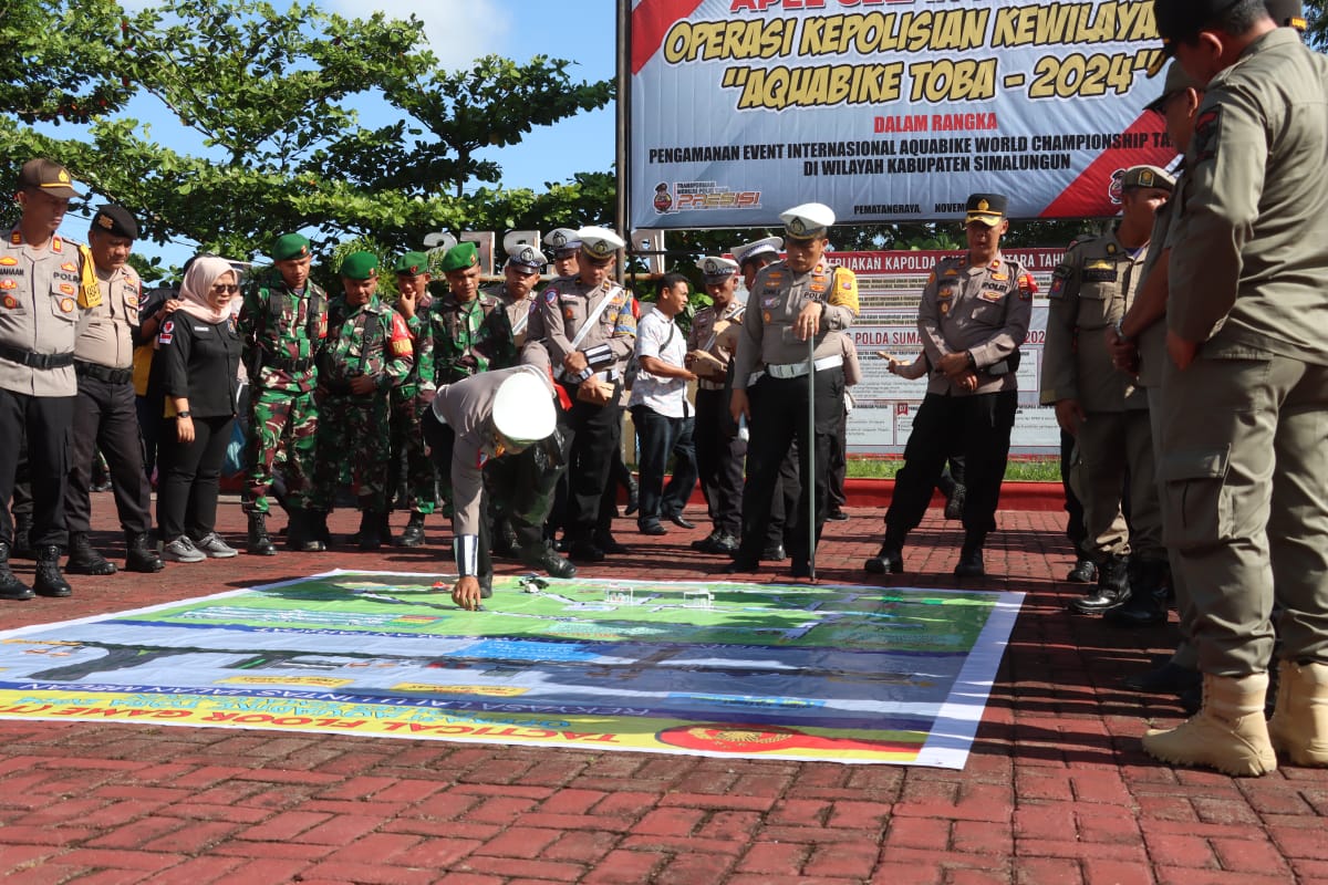 Polres Simalungun Gelar Tactical Floor Game (TFG) Persiapan Pengamanan Operasi Aquabike Toba 2024