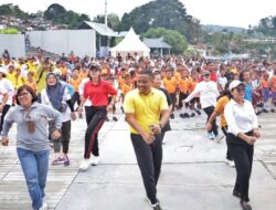 Pemkab Simalungun Gelar Fun Walk Dan Senam Masal