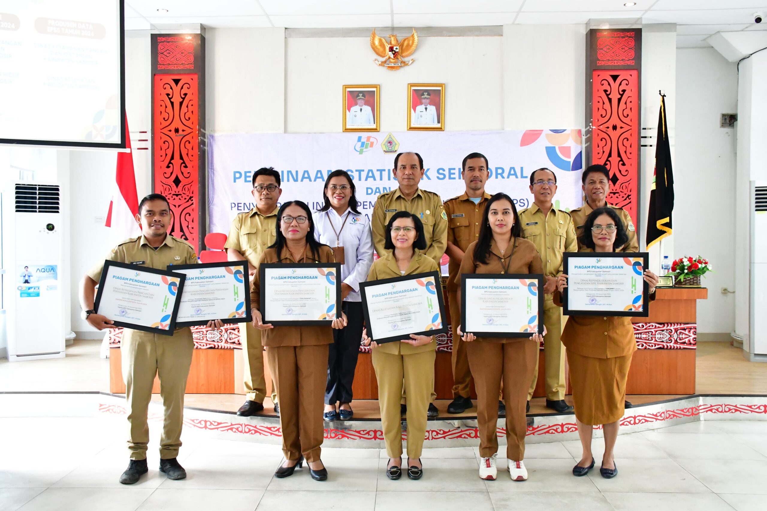 Pemkab Samosir Bersama BPS Selenggarakan Pembinaan Statistik Sektoral