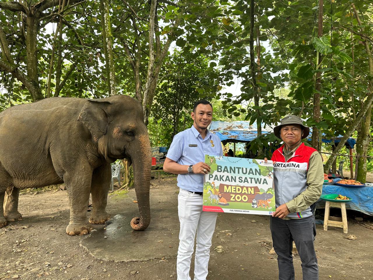 Pertamina Patra Niaga Salurkan Bantuan Pakan Satwa untuk Central Park Zoo dan Medan Zoo