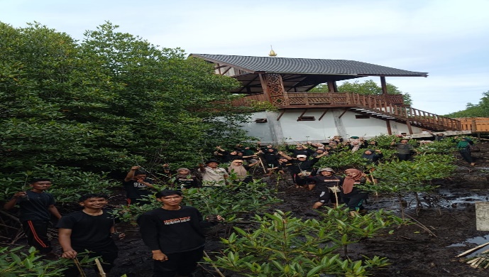 Himabio Unsam Gelar Mangrove Eforetation Di Kuala Langsa